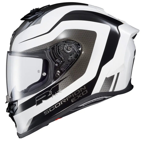 Casco Scorpion EXO-R1 Air Hive, White/Black