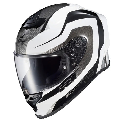 Casco Scorpion EXO-R1 Air Hive, White/Black