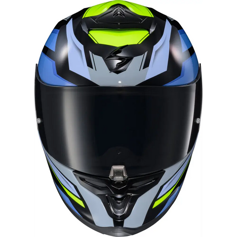 Casco Scorpion EXO-R1 Air Raven Black/Blue/Hi Vis