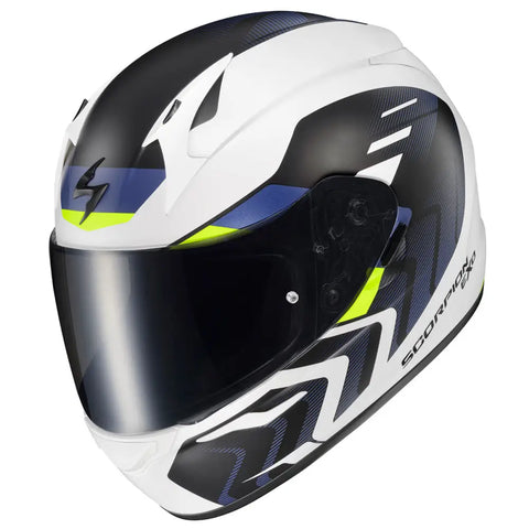 Casco Scorpion EXO-R320 Alchemy White/Blue/Hi-Viz