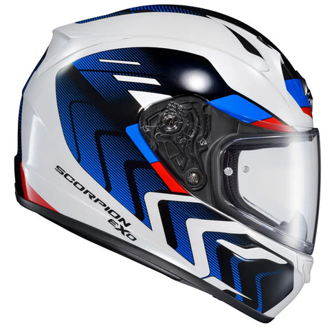 Casco Scorpion EXO-R320 Alchemy White/Blue/Red