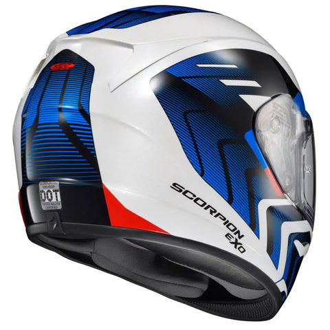 Casco Scorpion EXO-R320 Alchemy White/Blue/Red