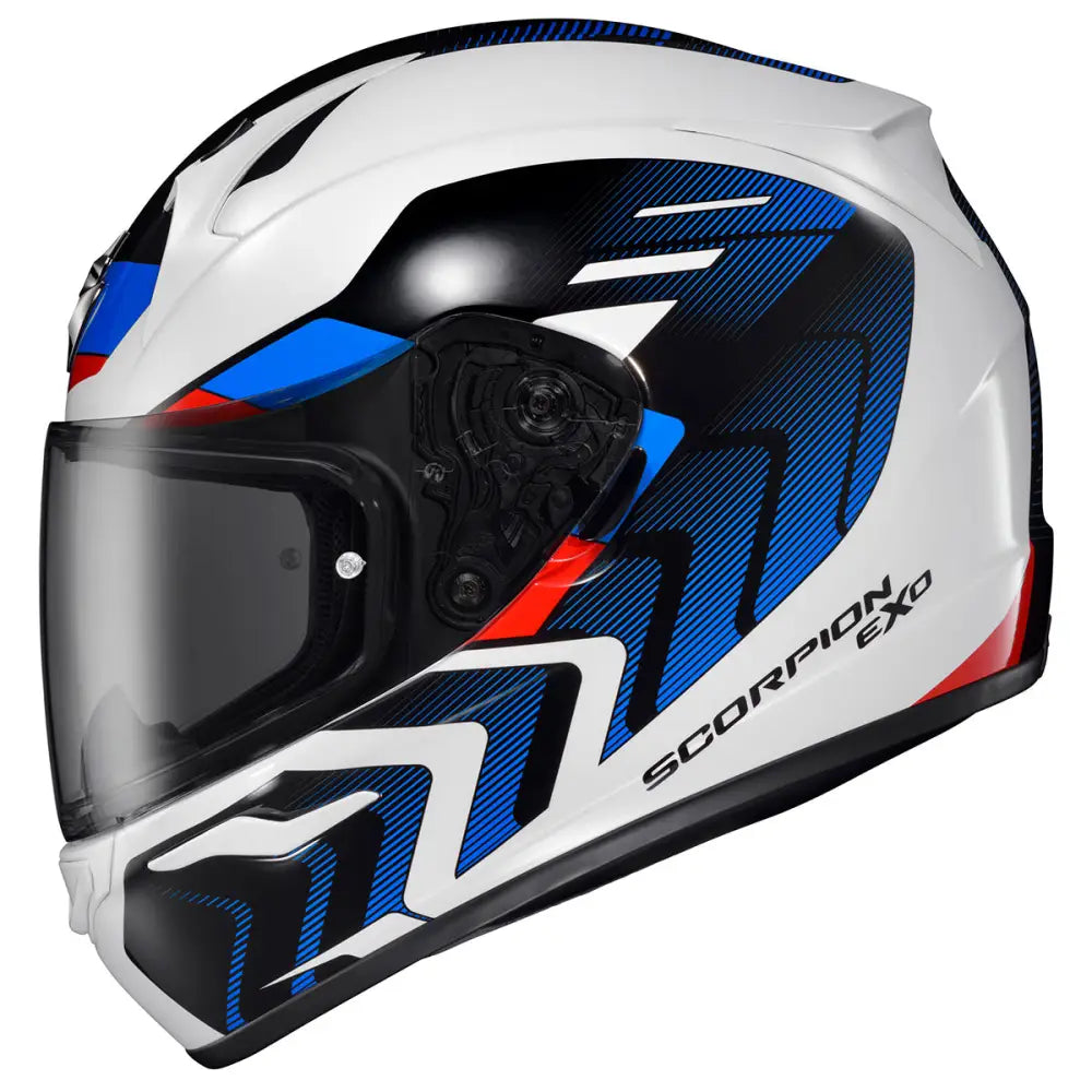 Casco Scorpion EXO-R320 Alchemy White/Blue/Red