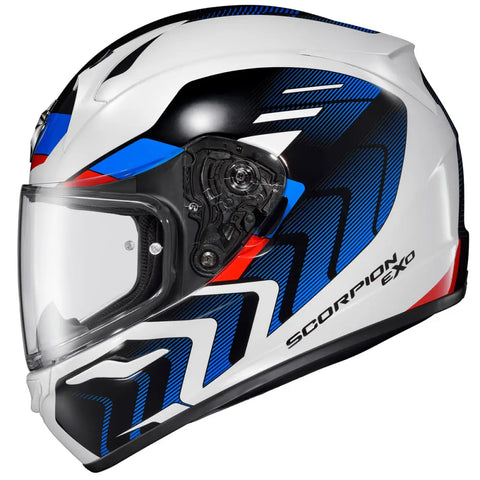 Casco Scorpion EXO-R320 Alchemy White/Blue/Red