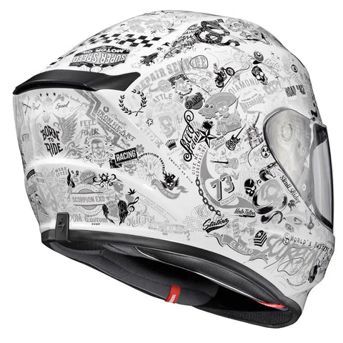 Casco Scorpion EXO-R420 Shake II White