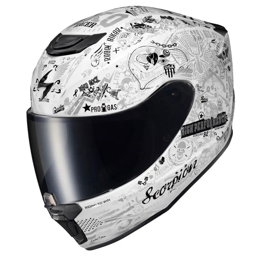 Casco Scorpion EXO-R420 Shake II White