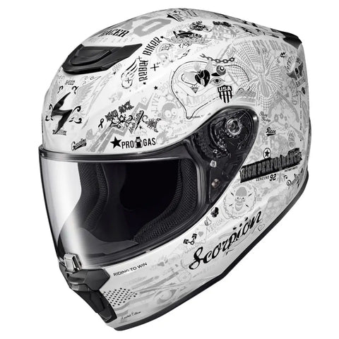 Casco Scorpion EXO-R420 Shake II White