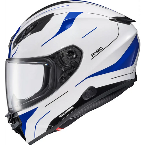 Casco Scorpion EXO-R430 Cutlass White/Blue