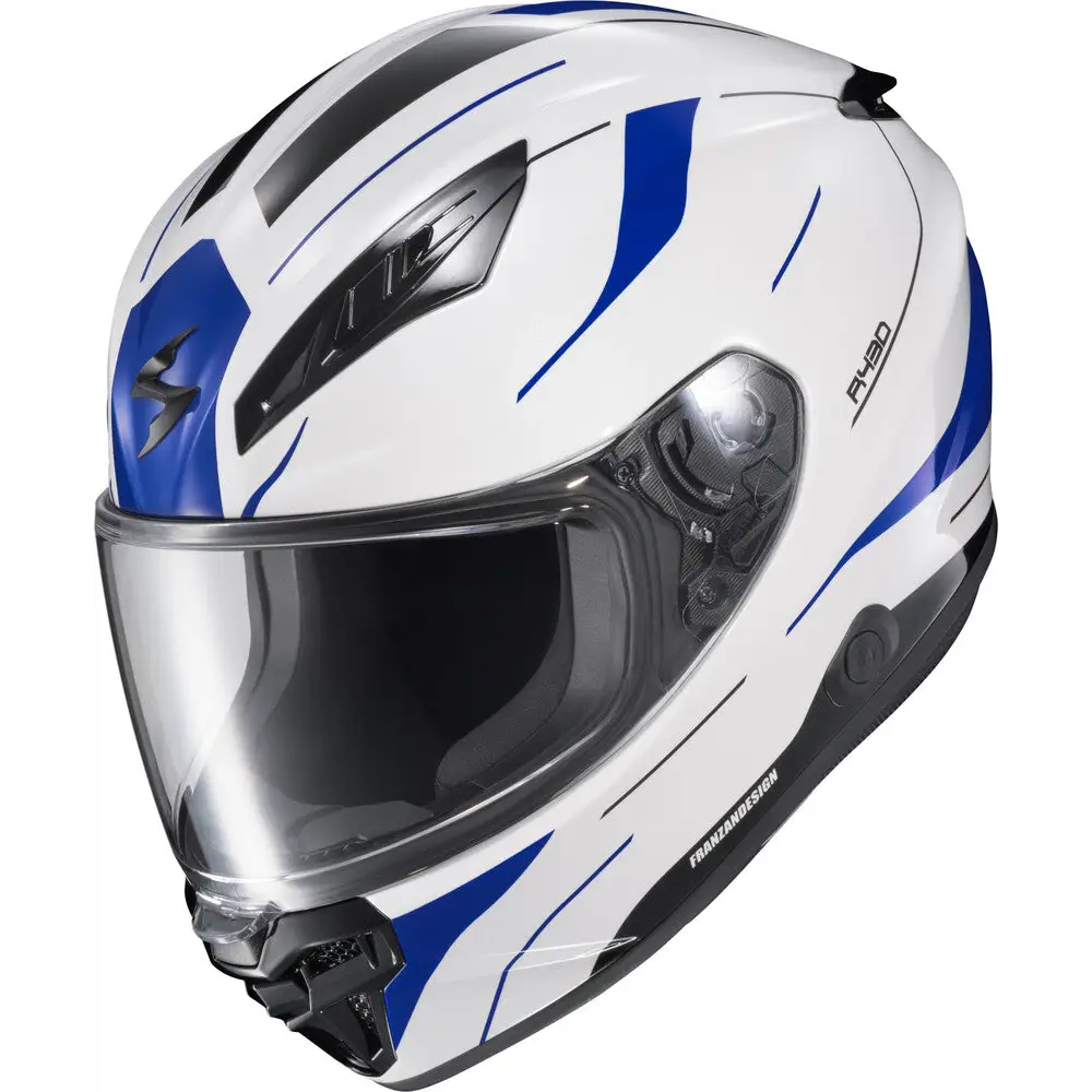 Casco Scorpion EXO-R430 Cutlass White/Blue