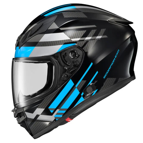 Casco Scorpion EXO-R430 Paradox Light Blue