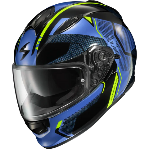 Casco Scorpion EXO Ryzer Switch Blue/Hi-Viz Yellow