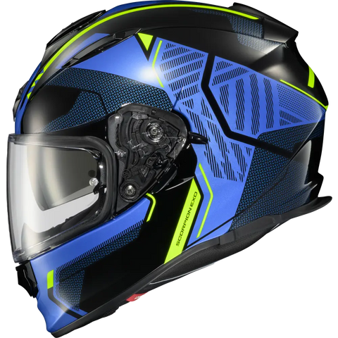 Casco Scorpion EXO Ryzer Switch Blue/Hi-Viz Yellow