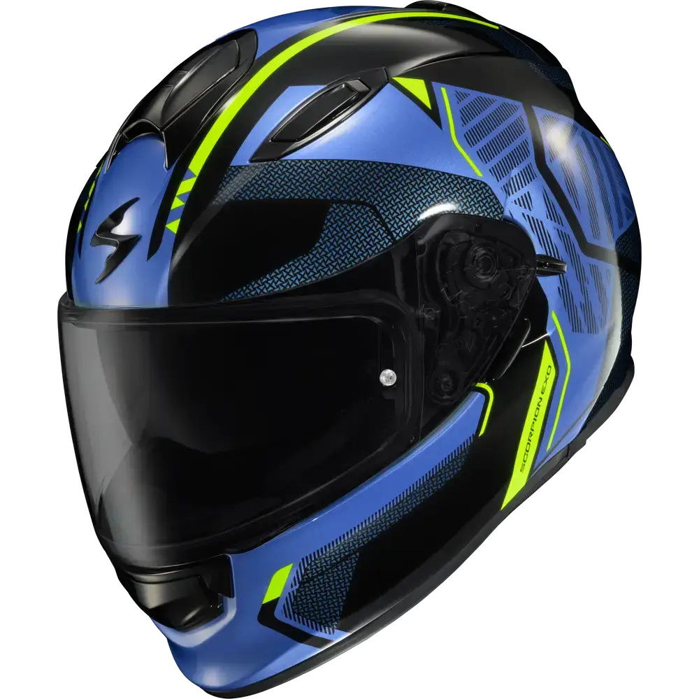 Casco Scorpion EXO Ryzer Switch Blue/Hi-Viz Yellow