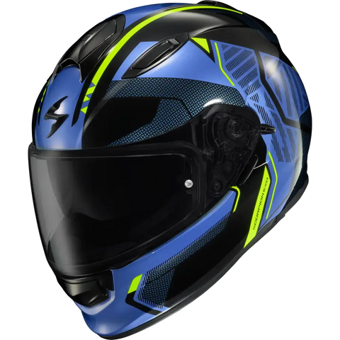 Casco Scorpion EXO Ryzer Switch Blue/Hi-Viz Yellow