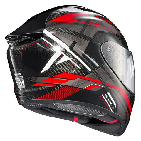Casco Scorpion EXO-ST1400 Evo Carbon Hex Gloss Red