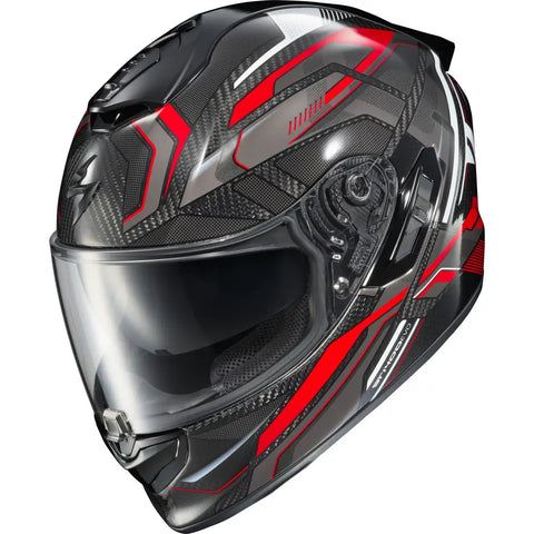 Casco Scorpion EXO-ST1400 Evo Carbon Hex Gloss Red