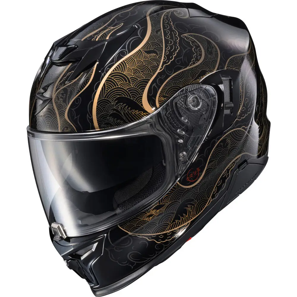 Casco Scorpion EXO-T520 Nama-Shimi Black/Gold