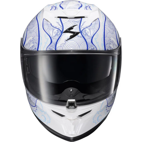 Casco Scorpion EXO-T520 Nama-Shimi White/Blue