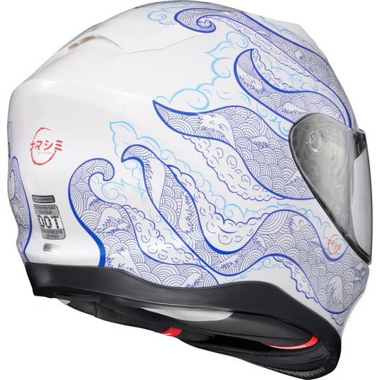 Casco Scorpion EXO T520 Nama Shimi White/Blue