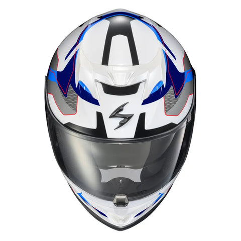 Casco Scorpion EXO-T520 Zuse White/Blue