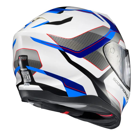 Casco Scorpion EXO-T520 Zuse White/Blue
