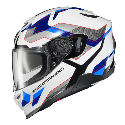 Casco Scorpion EXO-T520 Zuse White/Blue