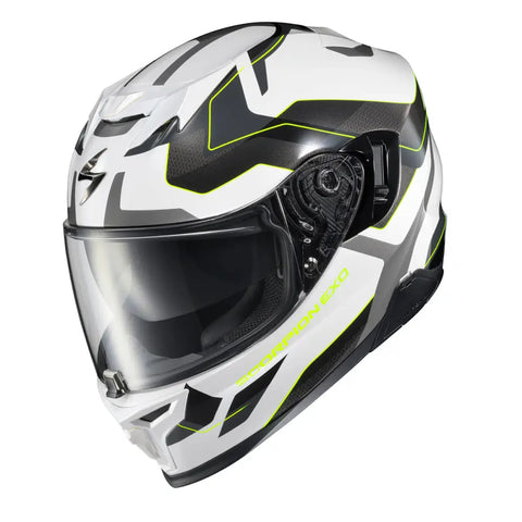 Casco Scorpion EXO-T520 Zuse White/Hi-Viz