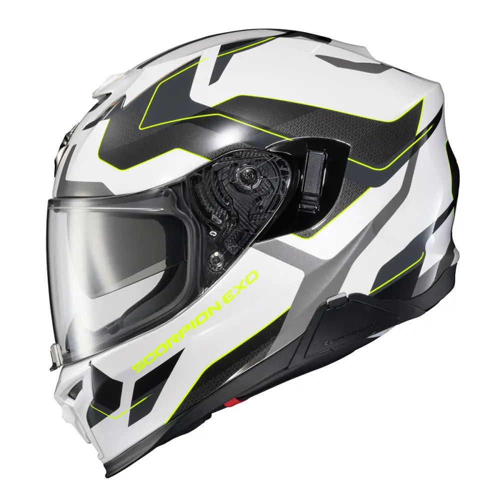 Casco Scorpion EXO-T520 Zuse White/Hi-Viz