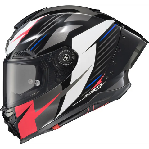 Casco Scorpion EXO-Warp Apex Dilithium Black/Red/White/Blue
