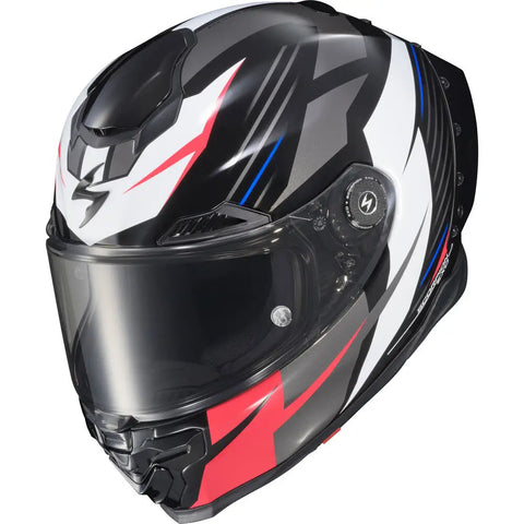 Casco Scorpion EXO-Warp Apex Dilithium Black/Red/White/Blue