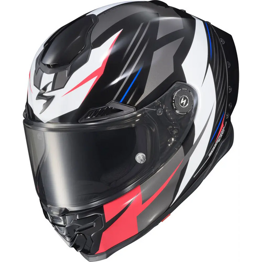Casco Scorpion EXO-Warp Apex Dilithium Black/Red/White/Blue
