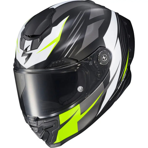 Casco Scorpion EXO-Warp Apex Dilithium Black/White/Hi-Vis