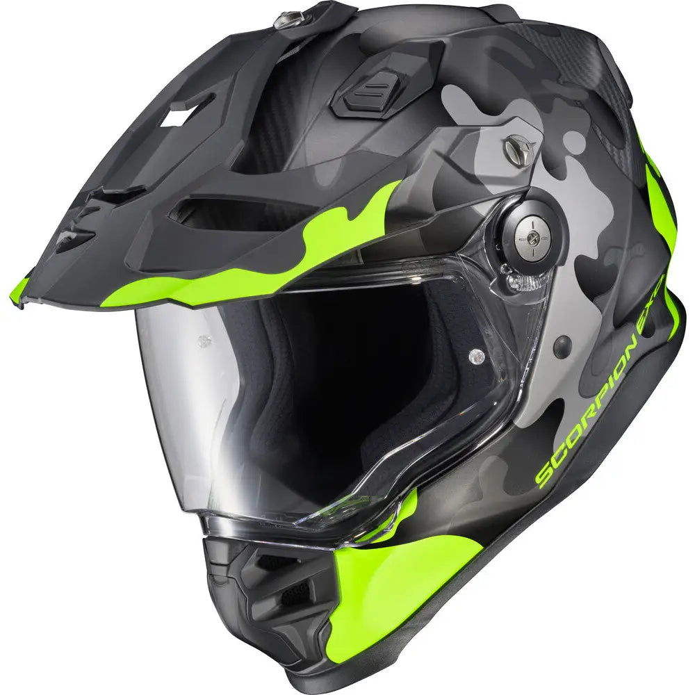 Casco Scorpion EXO-XT9000 Carbon Gilley Hi-Vis/Grey