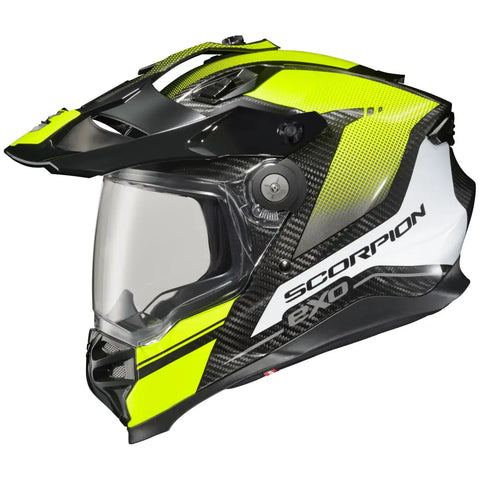 Casco Scorpion EXO-XT9000 Carbon Trailhead Black/Hi-Viz Yellow/White