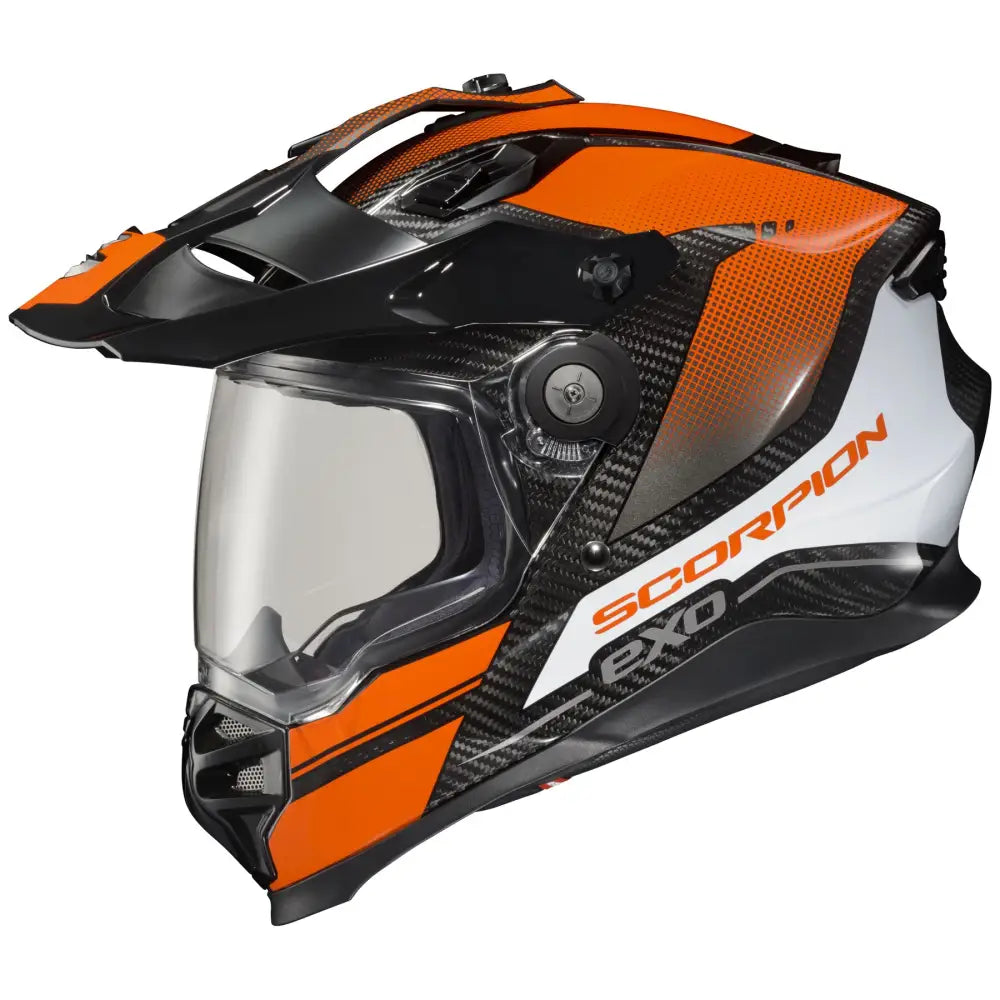 Casco Scorpion EXO-XT9000 Carbon Trailhead Black/Orange/White