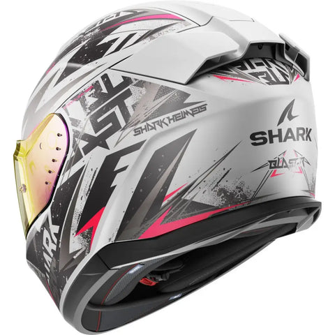 Casco Shark D-Skwal 3 Blast-R Silver/Purple/Black