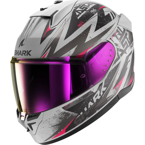 Casco Shark D-Skwal 3 Blast-R Silver/Purple/Black