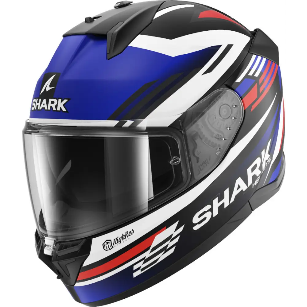 Casco Shark D-Skwal 3 Firstlap Matt Black/Blue/Red