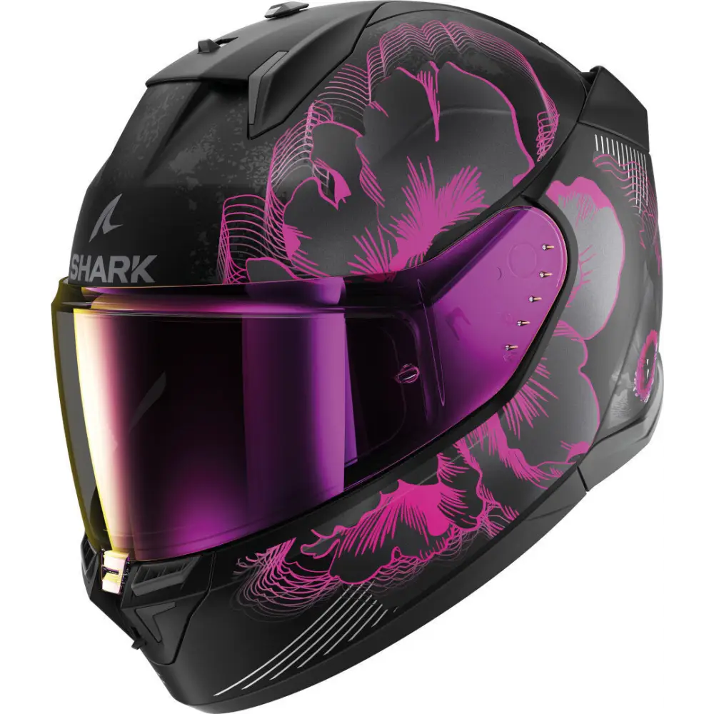 Casco Shark D-Skwal 3 Mayfer Black Matt/Purple