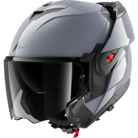 Casco Shark Oxo Dark Shadow Gun Silver