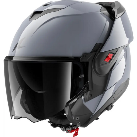 Casco Shark Oxo Dark Shadow Gun Silver