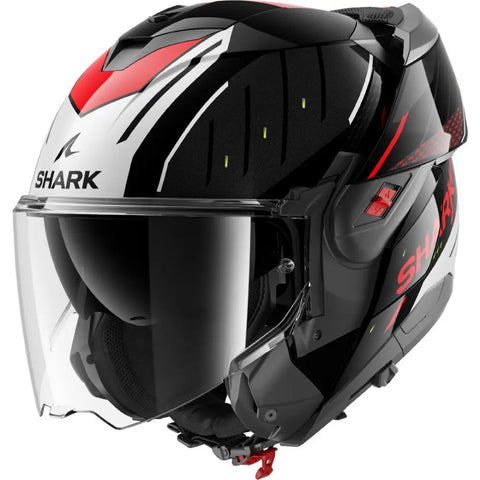 Casco Shark Oxo Rydger Black/Silver/Red