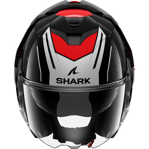 Casco Shark Oxo Rydger Black/Silver/Red