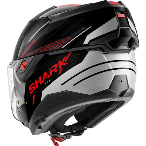Casco Shark Oxo Rydger Black/Silver/Red