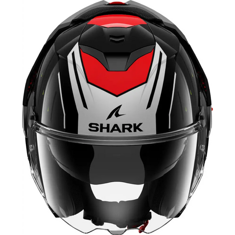 Casco Shark Oxo Rydger Black/Silver/Red