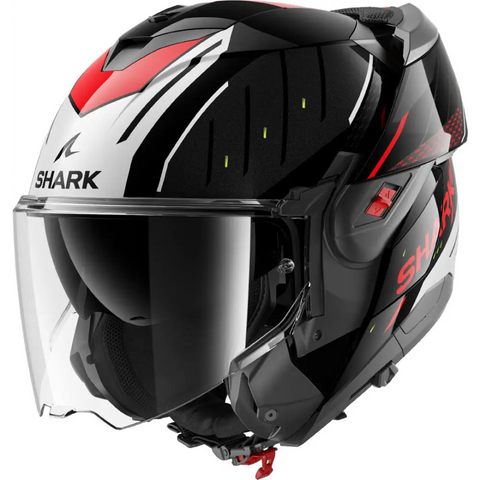 Casco Shark Oxo Rydger Black/Silver/Red