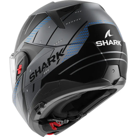 Casco Shark Oxo Rydger Matt Anthracite/Blue/Black