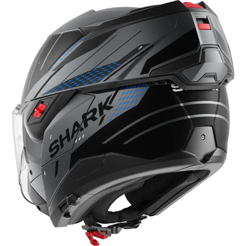 Casco Shark Oxo Rydger Matt Anthracite/Blue/Black