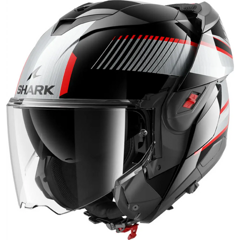 Casco Shark Oxo Sikter Black/Chrome/Silver