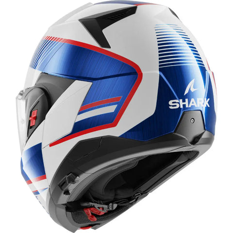 Casco Shark Oxo Sikter White/Chrome/Blue